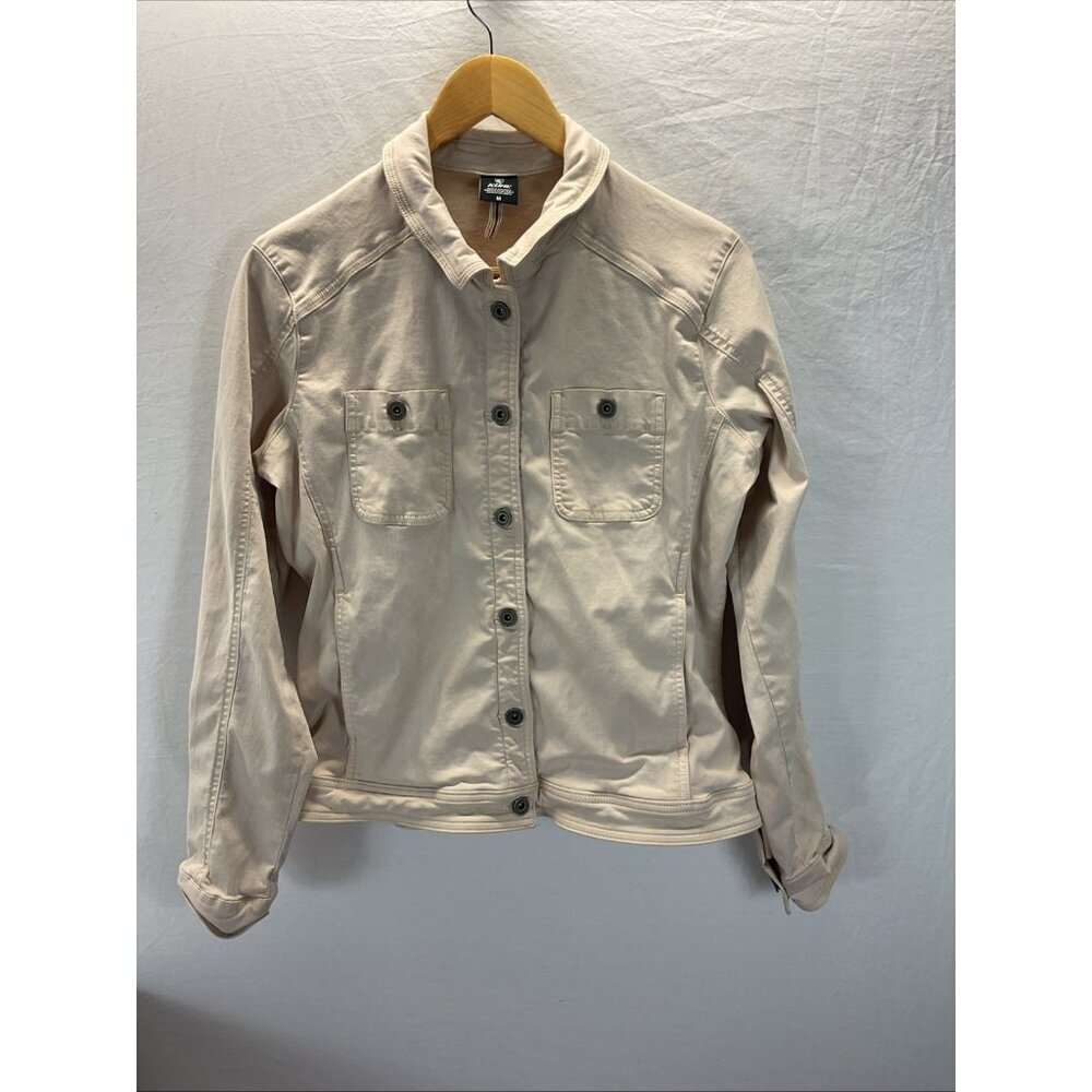 KUHL Womens Ivory Jean Jacket size M stretch Capsule Neutral casual